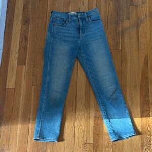 Madewell Classic High-Rise Stovepipe  Jeans - Light Blue